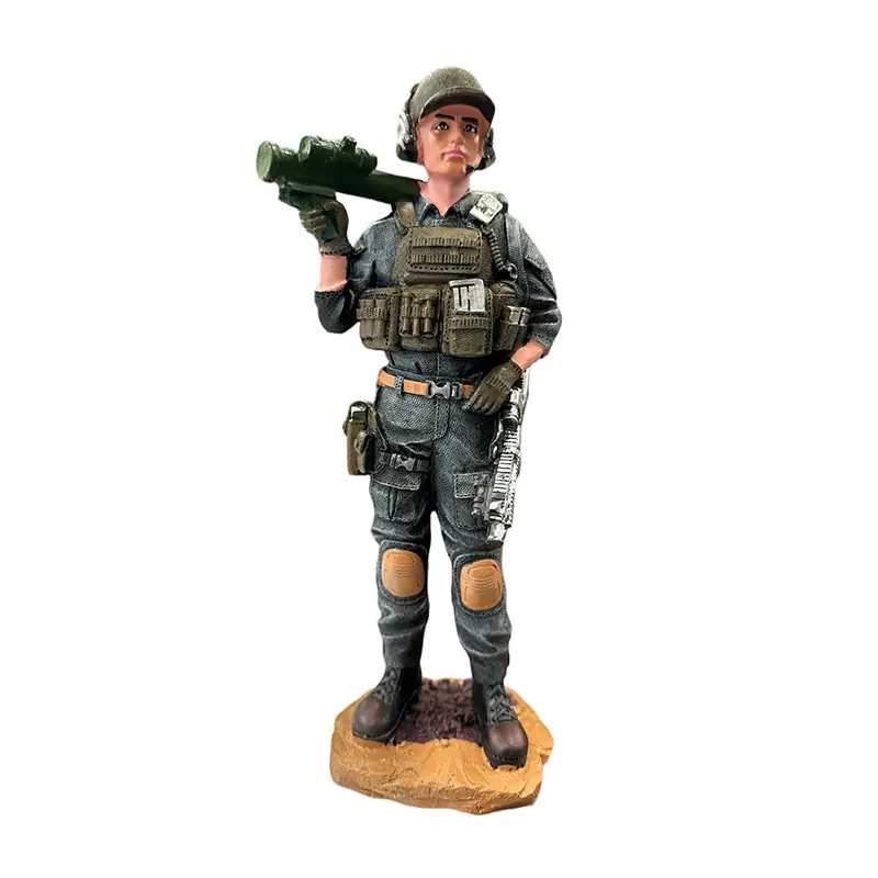 STATUETTA SOLDATO AMERICAN CORPS 29CM