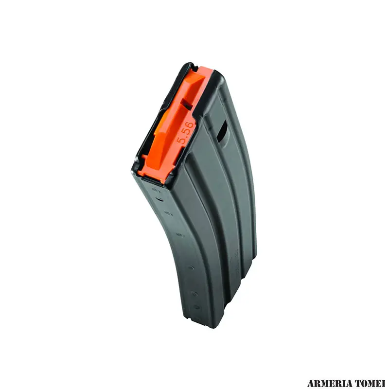 CARICATORE - DURAMAG Caricatore Speed AR15 .223R./5.56 Inf. 30 colpi, Anod. Nero, T360, Elevatore Arancione, Molla Everflex