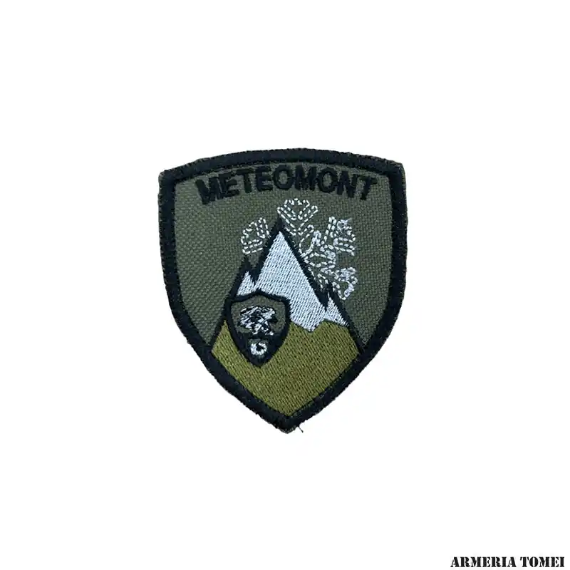 PATCH - OMERALE RICAMATO CON VELCRO METEOMONT- ALPINI (BASSA VISIBILITÀ)