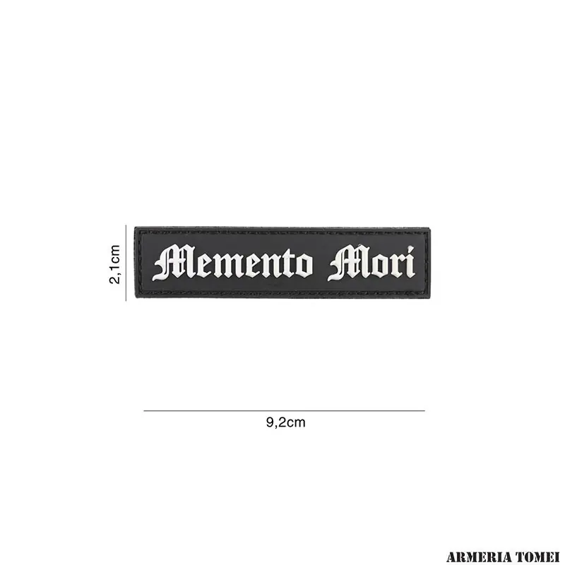 PATCH - 3D PVC MEMENTO MORI NERO/BIANCO 6134