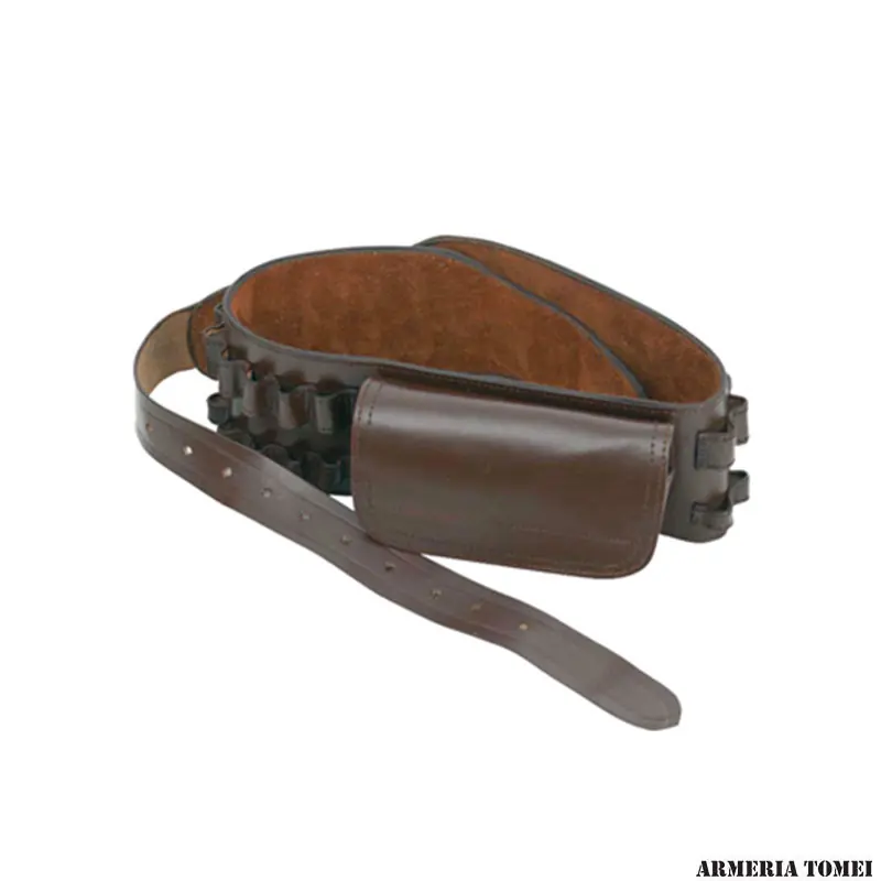 CARTUCCERA IN PELLE PER CARABINA CON MARSUPIO