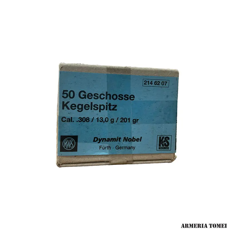 PALLE DA RICARICA - RWS - KS .308 / 13,0g / 201gr (50 PZ)