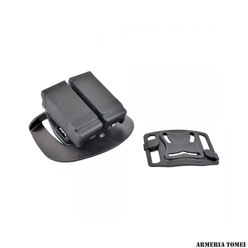 FONDINA PORTA CARICATORI GLOCK NERA