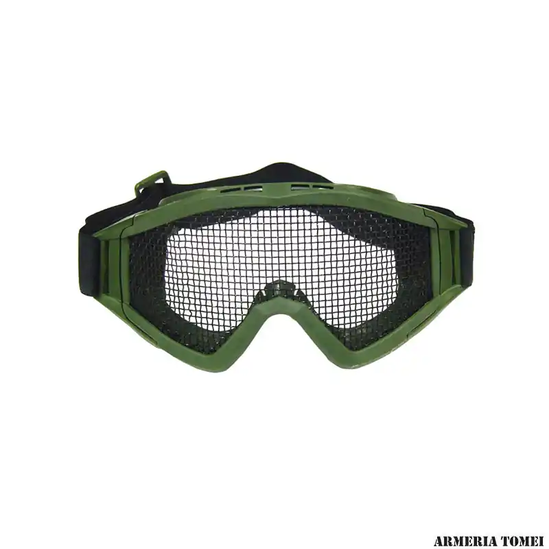 WOSPORT - MASCHERA CON RETE METALLICA OLIVE DRAB