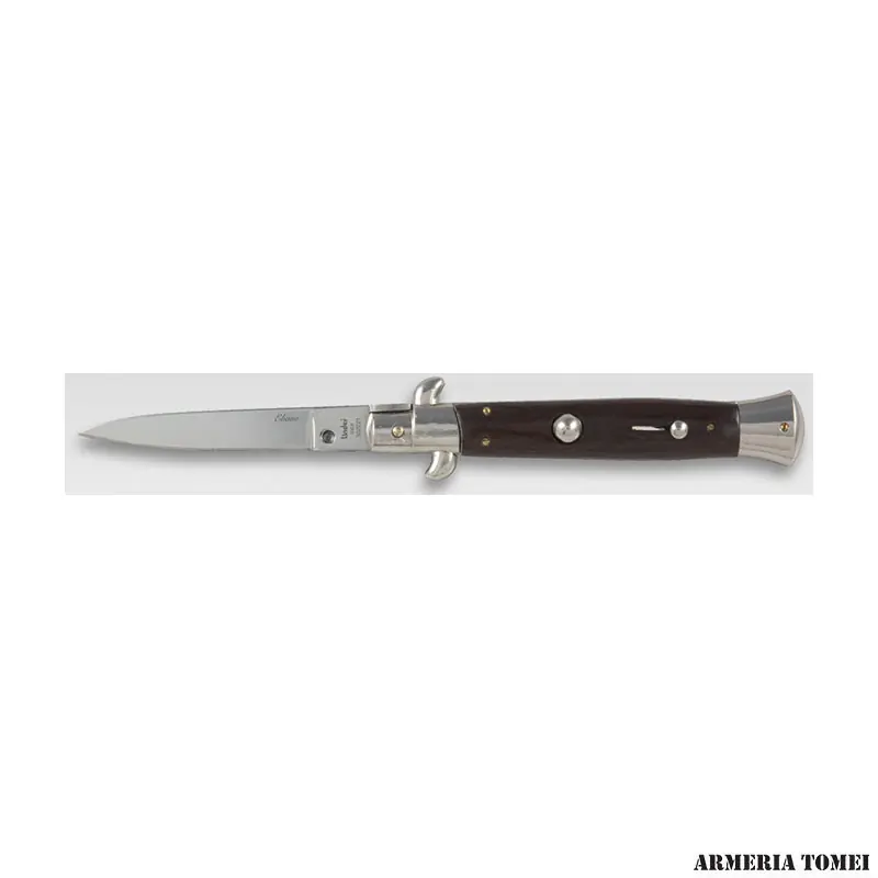 LINDER - COLTELLO A SCATTO MANICO EBANO