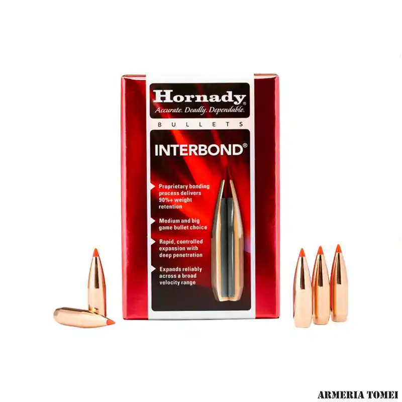 HORNADY - PALLE - 30 CAL .308 " 165GR INTERBOND QTY 100