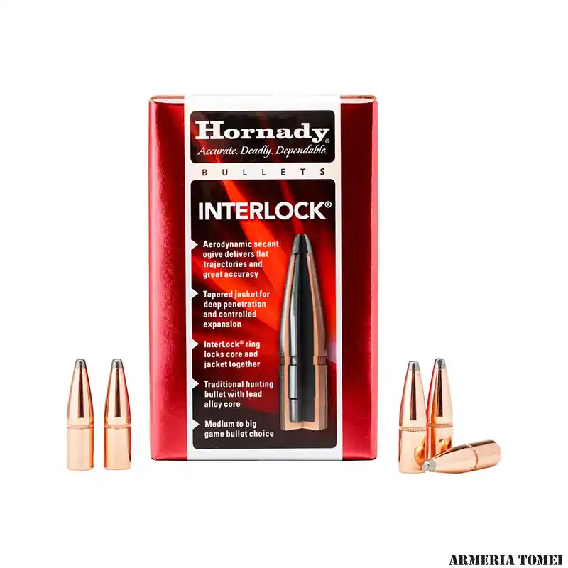 PALLE - HORNADY 8mm .323 170 gr InterLock® RN (PZ. 100) -3235