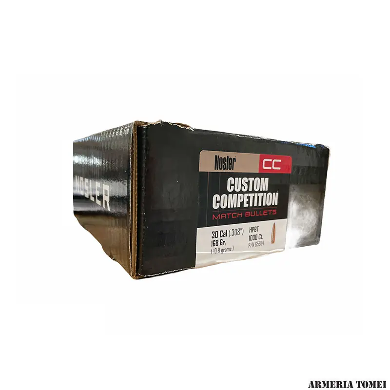 NOSLER - PALLE - CUSTOM COMPETITION 30 CAL (.308 ") 168GR HPBT -65934