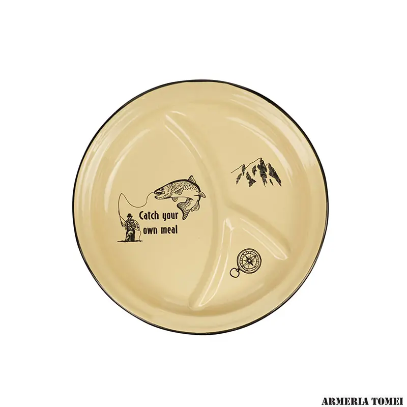 FOSCO INDUSTRIES - PIATTO SMALTATO CATCH YOUR OWN MEAL