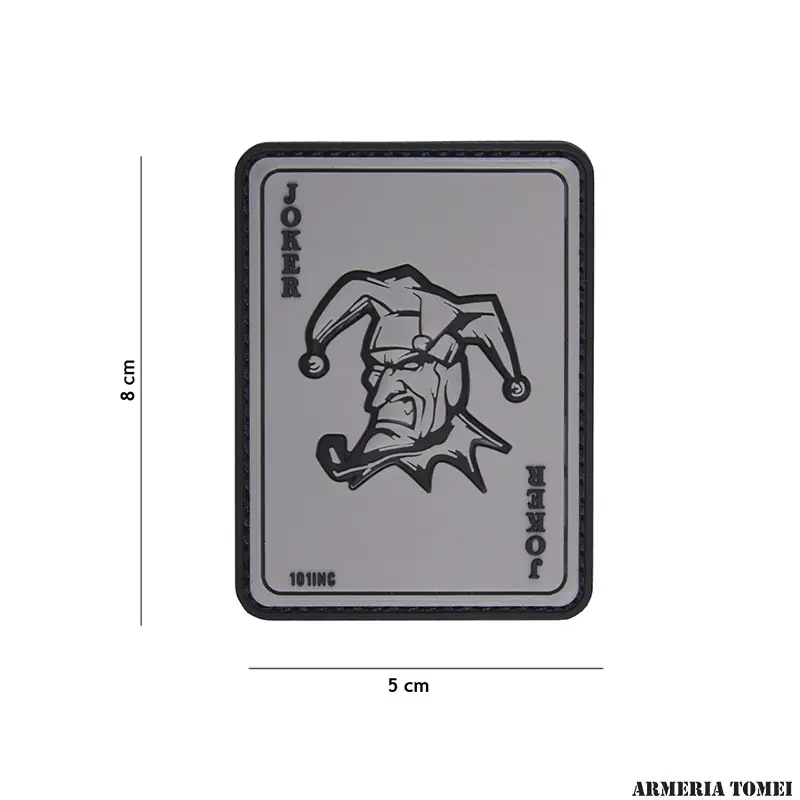 PATCH - 3D PVC JOKER GRIGIO 18085