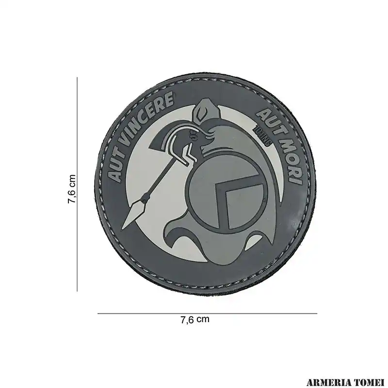 PATCH - 3D PVC SPARTAN AUT GRIGIO 14048