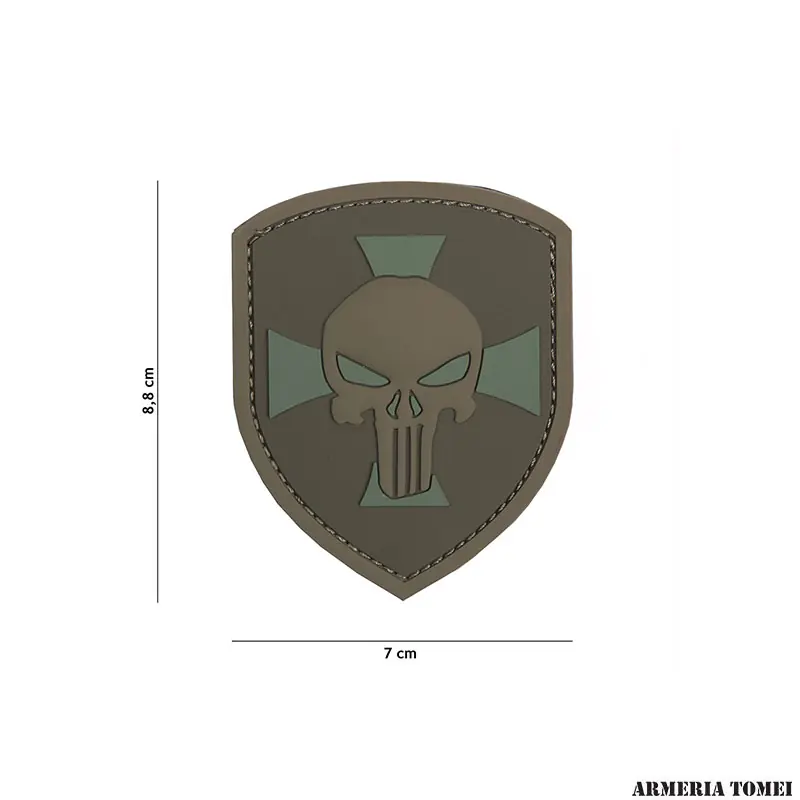 PATCH - 3D PVC SCUDO PUNISHER CROCE COYOTE 11132