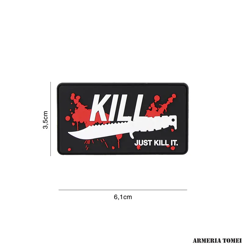 PATCH - 3D PVC JUST KILL IT ROSSO 8121