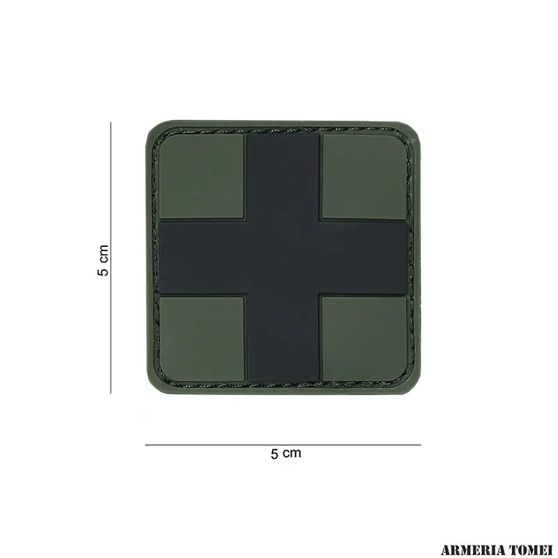 PATCH - 3D PVC CROCE NERA 12013