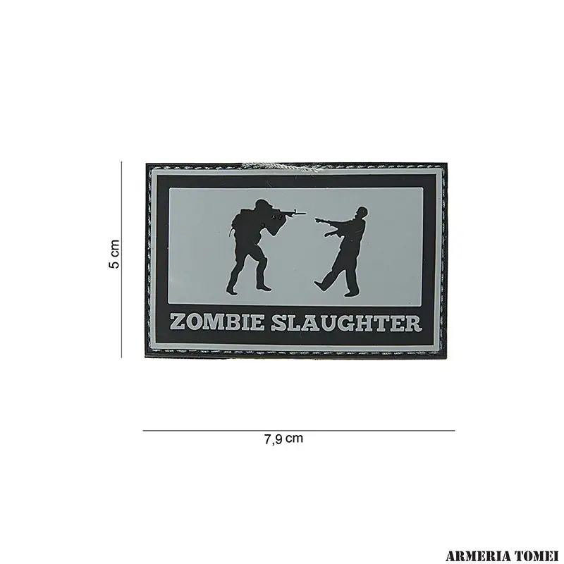 PATCH - 3D PVC ZOMBIE SLAUGHTER GRIGIA 10048