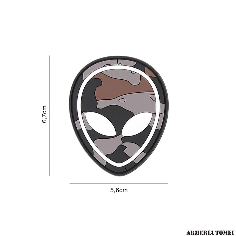 PATCH - 3D PVC ALIEN NERO CAMO 2134