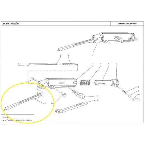 BENELLI SL80, PASION, 121 Biella Cal.12 cod.BENELLI G0054000