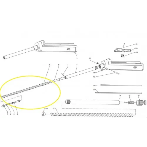 BENELLI Molla della biella per calibro 12 e calibro 20 cod.VG30303