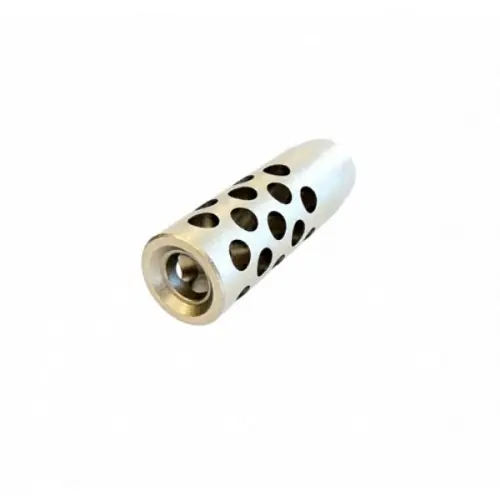 AUDERE FRENO DI BOCCA CAL.30 Filettatura Passo M15X1 ACCIAIO SATINATO Mod.HM0005