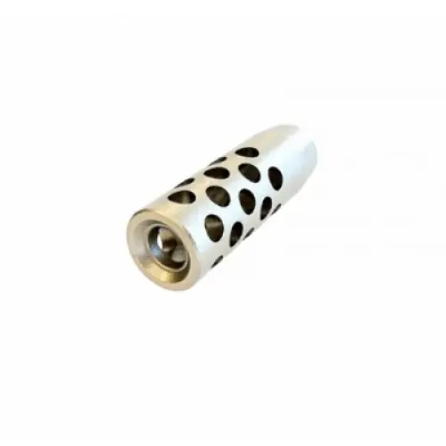 AUDERE FRENO DI BOCCA X SAKO A7-TIKKA-BERGARA Cal.30 Filettatura Passo M18X1 ACCIAIO SATINATO Mod.HM0003