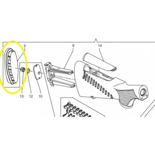 BENELLI VINCI Calciolo i n poliuretano DX LONG cod.G0523001