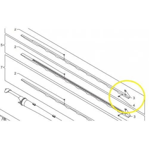 BENELLI VITE BINDELLA Tipo caccia per SUPER 90, MONTEFELTRO, RAFFAELLO, RAFFAELLO 2013 Esploso nr.4 cod.G0079201