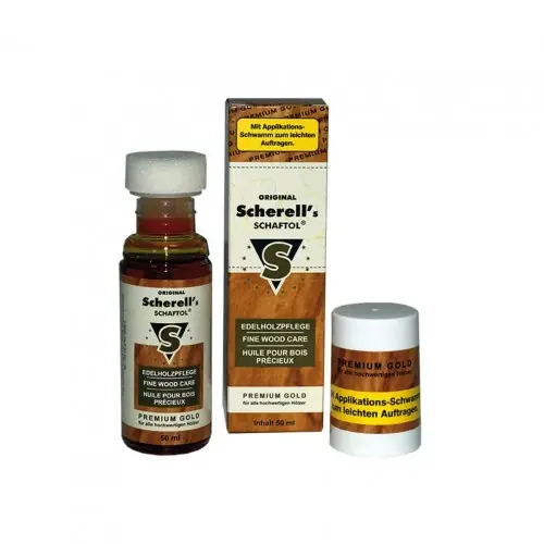 BALLISTOL Scherell‘s Schaftol Olio per calci in legno ORO 50 ml