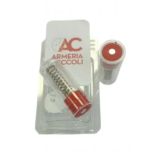 ADVANCE Group Salvapercussore calibro 12 in plastica in blister da 2 pezzi con logo ARMERIA CECCOLI