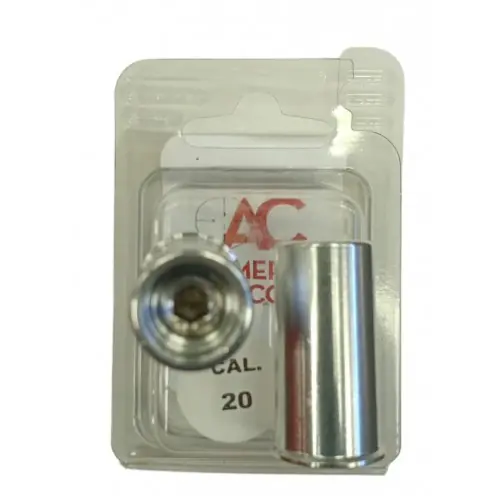 ADVANCE Group Salvapercussore calibro 20 in alluminio in blister da 2 pezzi con logo ARMERIA CECCOLI