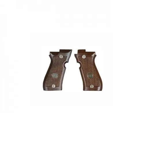BERETTA 84F e 84FS Guancette in legno con Scudetto per pistola cod.C76901 Destra e cod.C76902 Sinistra
