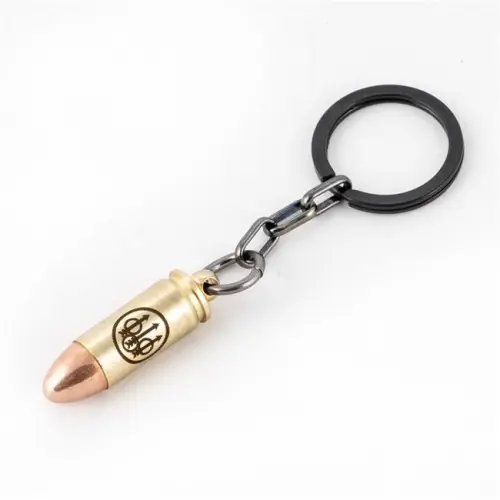 BERETTA Portachiave a Cartuccia Calibro 9x19 con logo 3 frecce Cod.BERETTA E03274