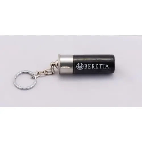BERETTA Portachiavi Cartuccia Cal.12 con logo ‘‘3 frecce‘‘ e la scritta ‘‘Beretta‘‘ su un lato e scritta ‘‘Ultra Leggero‘‘su altro lato cod.BERETTA E03679