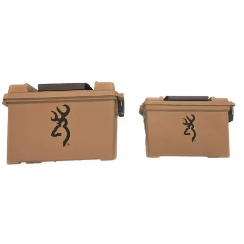 BROWNING BUCKMARK DRY STORAGE TWO PACK Doppia valigia colore Marrone Cod.129024