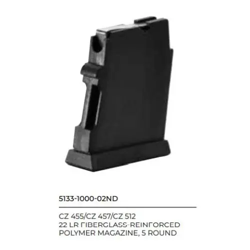 CZ 455 Caricatore calibro 22LR IN METALLO da 5 colpi
