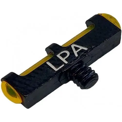 LPA SIGHT Mirino in fibra ottica GIALLO da 3mm GRANDE con passo da 2,6mm