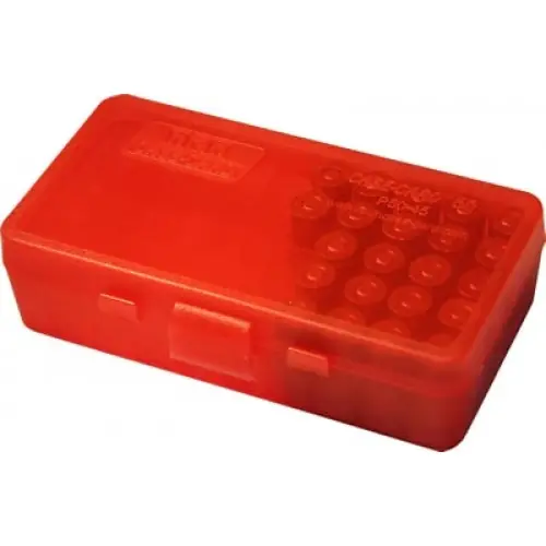 MTM P50-45 Box rigido portacolpi calibro 45acp da 50 colpi ROSSO