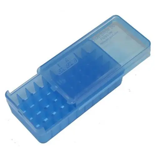 MTM P50SS-45M Box rigido portacolpi Cal.45acp da 50 colpi BLU TRASPARENTE