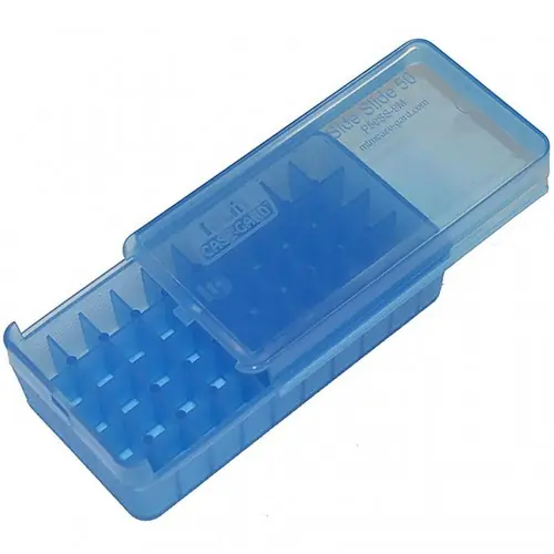 MTM P50SS-9M-24 Slide Box 50 Portacolpi con sportellino superiore scorrevole Cal.9mm, 32S&W, 380ACP, 9mm Makarow da 50 colpi