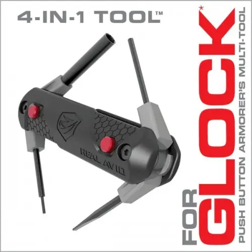 REAL AVID Glock 4 in 1 Tool Utensile 4 funzioni per smontaggio Glock