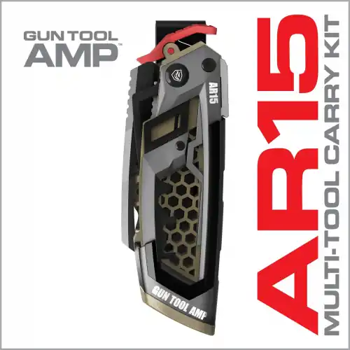 REAL AVID GUN TOOL AMP AR15 3-IN-1 Multi-Tool Carry Kit - Strumento Multifunzione per la manutenzione AR15