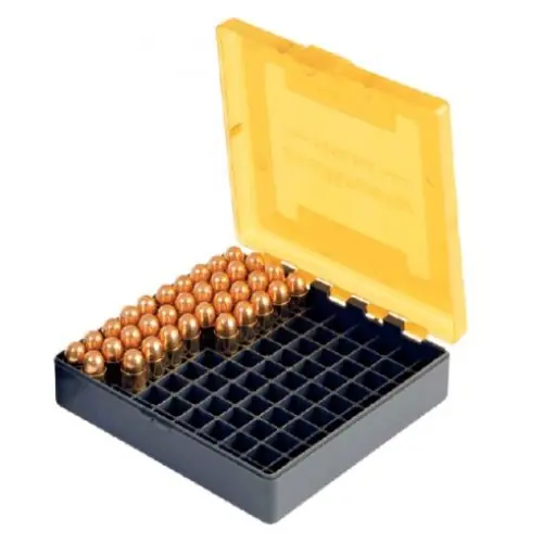 SMARTRELOADER Scatola Porta Munizioni per Pistola calibro 45ACP, 10mm AUTO, 40S&W, 41 A.E., da 100 colpi