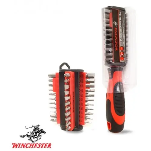 WINCHESTER Pro Driver Bit Set Cacciaviti con 33 inserti cod.WINGSD33