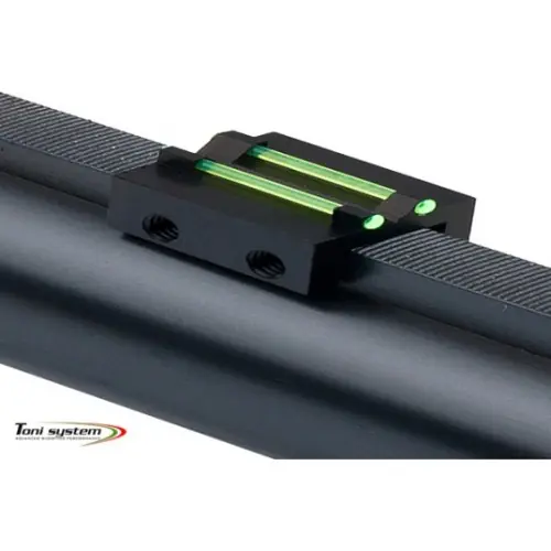 TONI SYSTEM Tacca di mira per bindella inferiore 8,1 mm Fibra ottica verde 1 mm Codice TV81