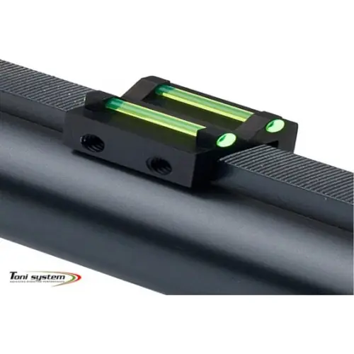 TONI SYSTEM TV8 Tacca di mira per bindella inferiore da 8,1 mm in Fibra ottica verde da 1,5 mm TYPE C