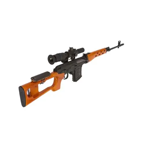 JS-TACTICAL Cannocchiale 4x26 con attacco per AK e SVD con red dot illuminato cod.JS-4X26SVD