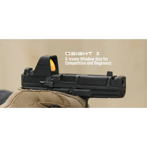 OSIGHT X Red Dot Multireticolo da 3 a 32MOA RICARICABIBILE con USB Type C