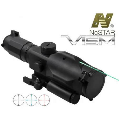 NcSTAR CANNOCCHILE SRT GEN3 3-9X40 RETICOLO MIL DOT CON LASER VERDE
