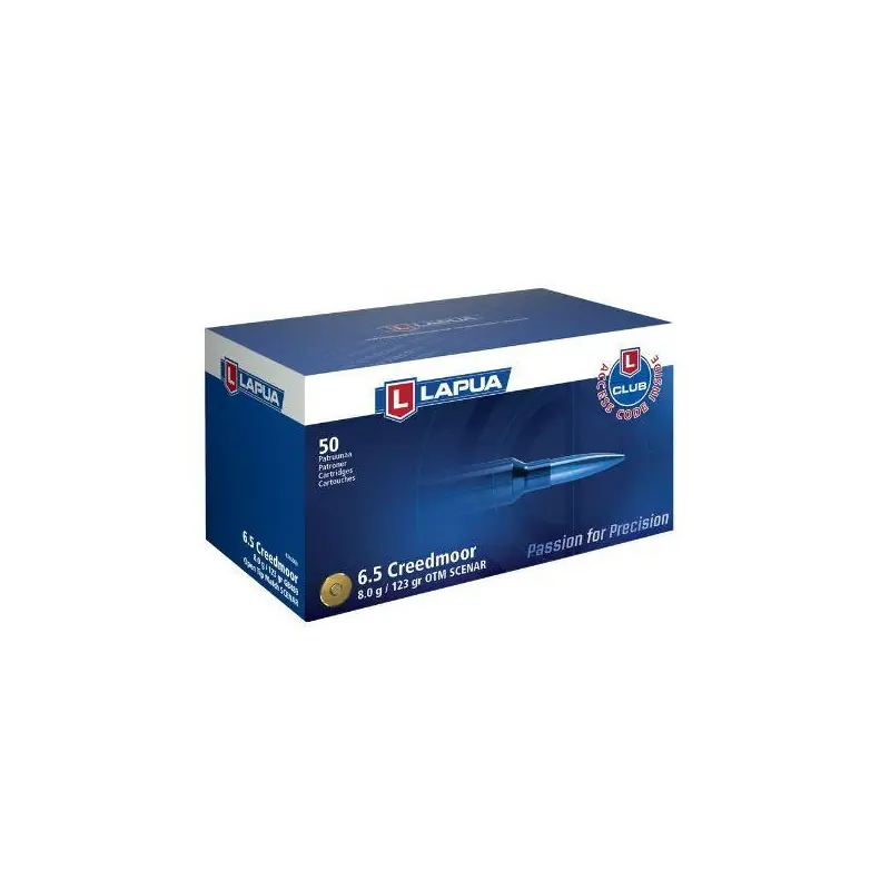 LAPUA CARICHE C6,5 CREED GR 123 OTM
