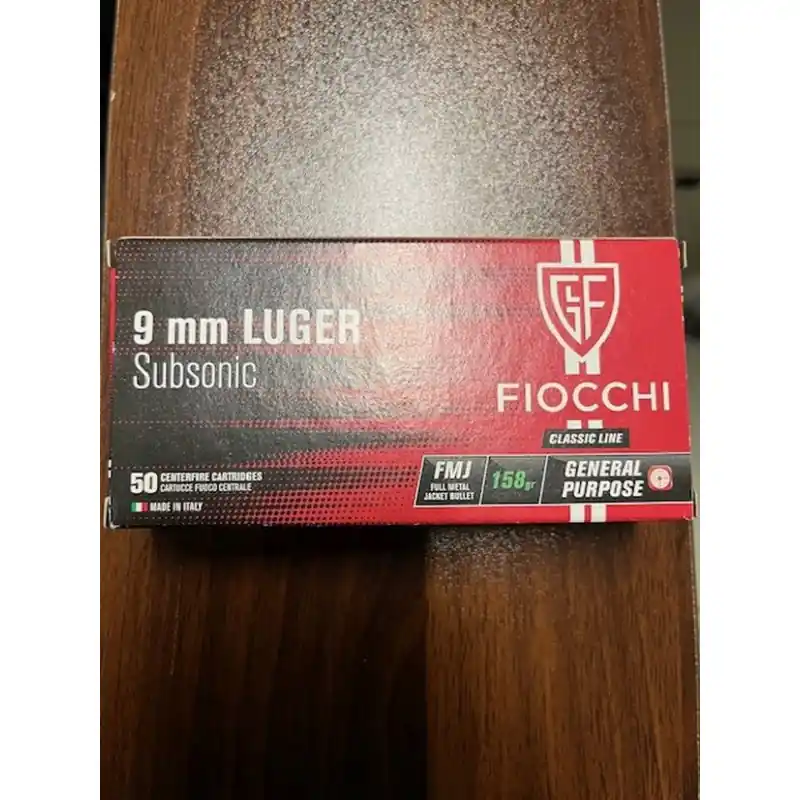 FIOCCHI CARICHE 9LUGER FMJ GR 158