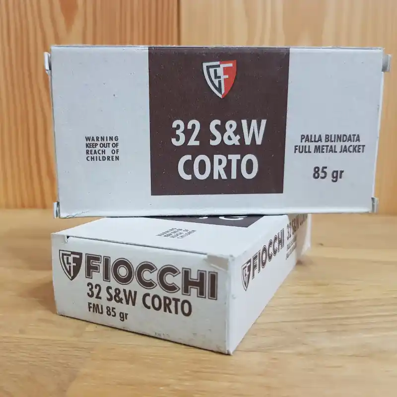 FIOCCHI CARICHE 32 S&W CORTO 85 GR